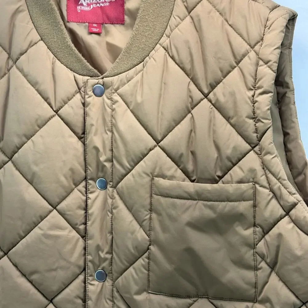 Men’s XXL Arizona Jean Company Quilted Brown Vest